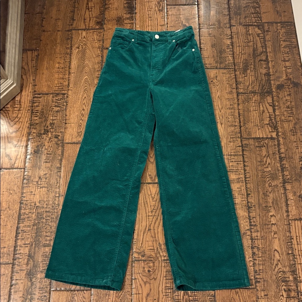 H&M Divided Forest Green Corduroy Pants